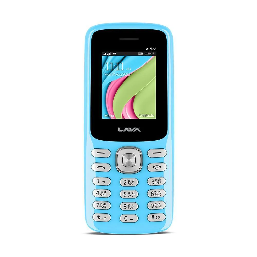 Lava All-New A1 Vibe Keypad Phone with Long Lasting Samrt AI Battery, 1.77inch Display Refurbished