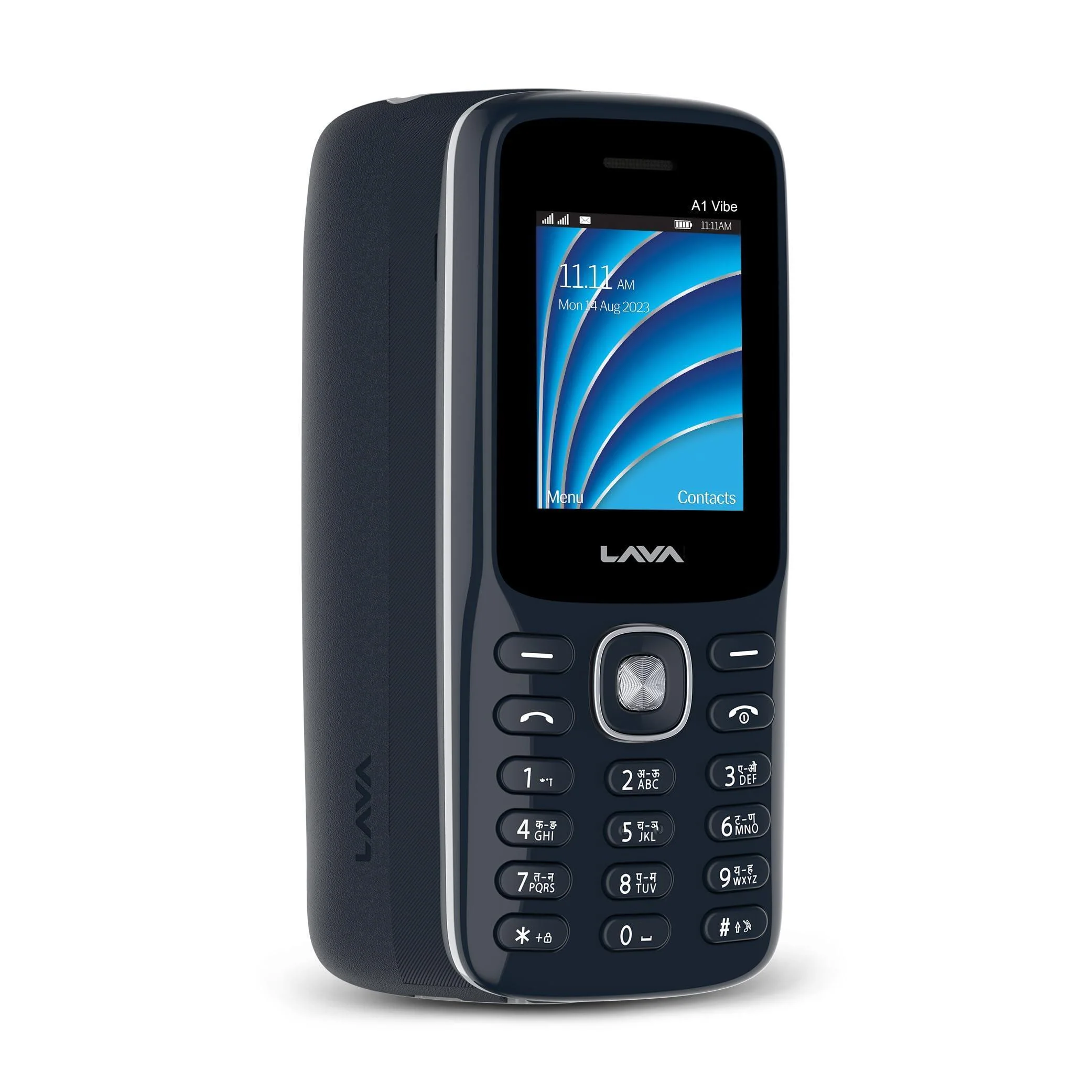Lava All-New A1 Vibe Keypad Phone with Long Lasting Smart AI Battery, 1.77inch Display, 32 GB Expandable Memory, Bluetooth Support, Military Grade Certified | Blue Silver - Image 4