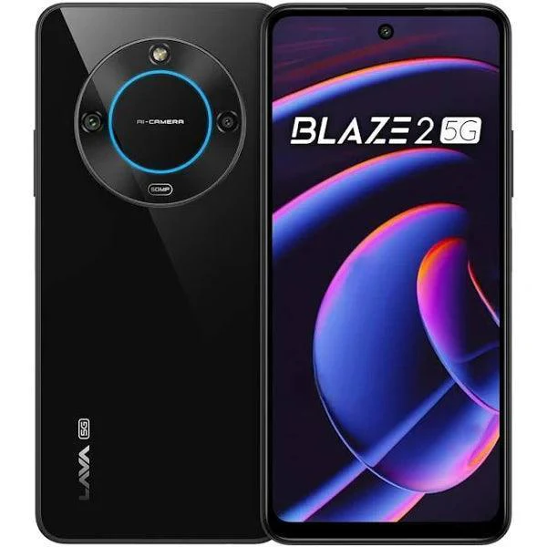 Lava Blaze 2 5G (Glass Black, 4GB RAM, 64GB Storage)