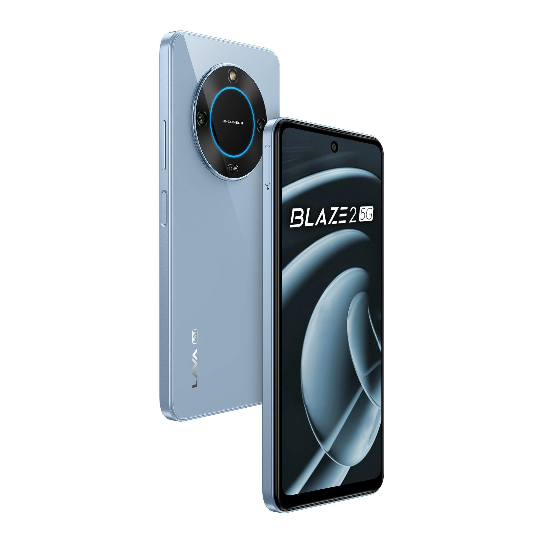 Lava Blaze 2 5G (Glass Blue, 6GB RAM, 128GB Storage)| Stunning Ring Light Preowned - Image 3