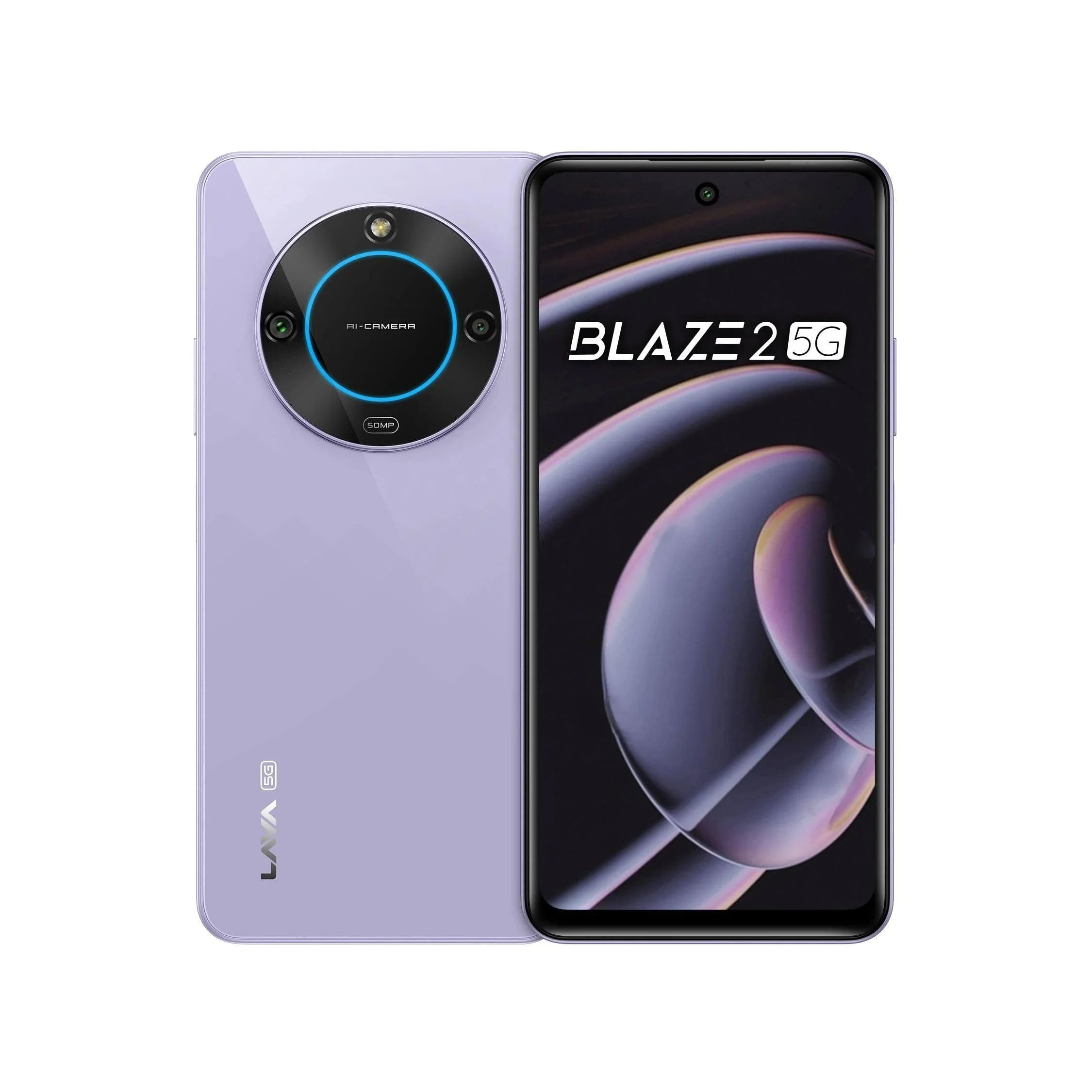 Lava Blaze 2 5G (Glass Lavender, 6GB RAM, 128GB Storage)| Stunning Ring Light| 50 MP AI Camera |5000 mAh Battery| Upto 12 GB Expandable RAM - Image 7