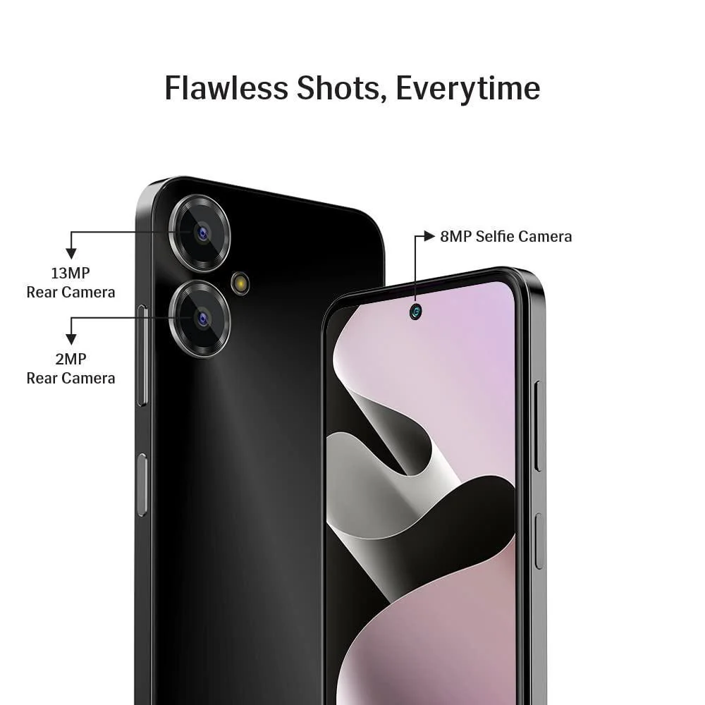 Lava Blaze 2 (6 GB RAM, UFS 2.2 128GB Storage) - Glass Black|18W Fast Charger|Side Fingerprint Sensor| 5000 mAh Battery| 6.5 inch(16.5cm) HD+ Punch Hole Display| Upto 11GB Expandable RAM - Image 4