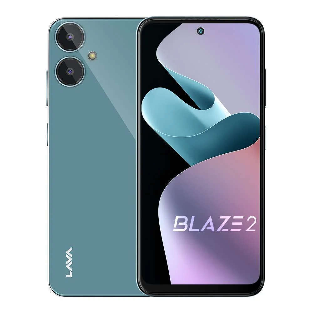 Lava Blaze 2 (6GB RAM, 128GB Storage) - Glass Blue Refurbished