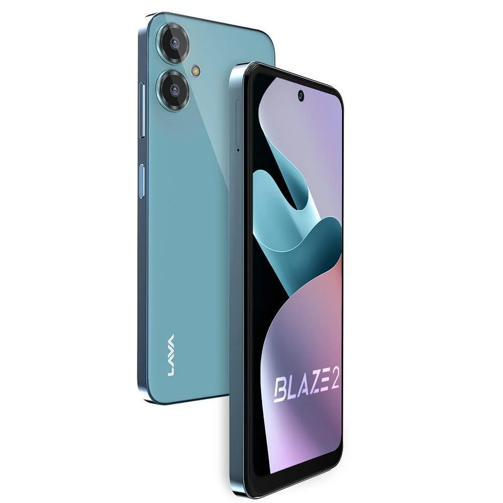 Lava Blaze 2 (6GB RAM, 128GB Storage) - Glass Blue Refurbished - Image 2
