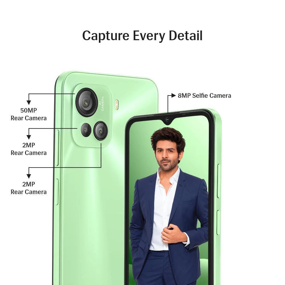 Lava Blaze 2 Pro (8 GB RAM, 128GB UFS Storage) - Cool Green|50 MP AI Triple Camera Preowned - Image 4