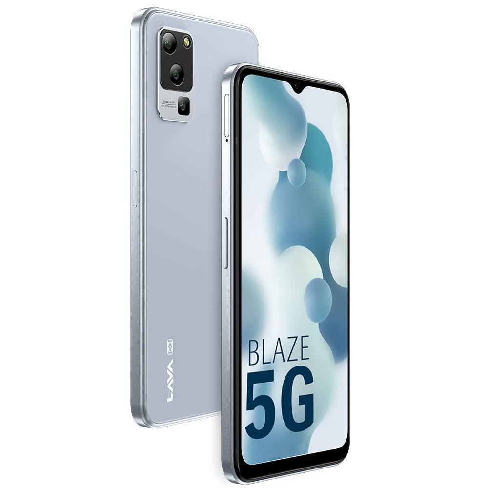 Lava Blaze 5G (Glass Blue, 4GB RAM, UFS 2.2 128GB Storage) | 5G Ready | 50MP AI Triple Camera | Upto 7GB Expandable RAM | Charger Included | Clean Android (No Bloatware) - Image 3