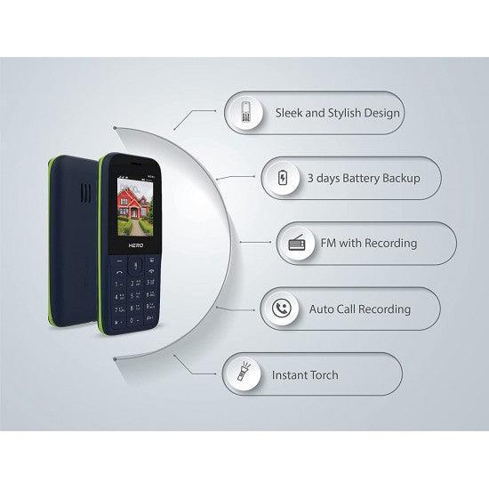 Lava Hero 600+ (Blue Green), Auto Call Recording, Basic Mobile - Image 2