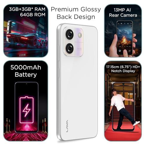Lava O3 (Glossy White, 3 GB RAM, 64 GB Storage) | Biggest 6.75" HD+ Display Refurbished - Image 5