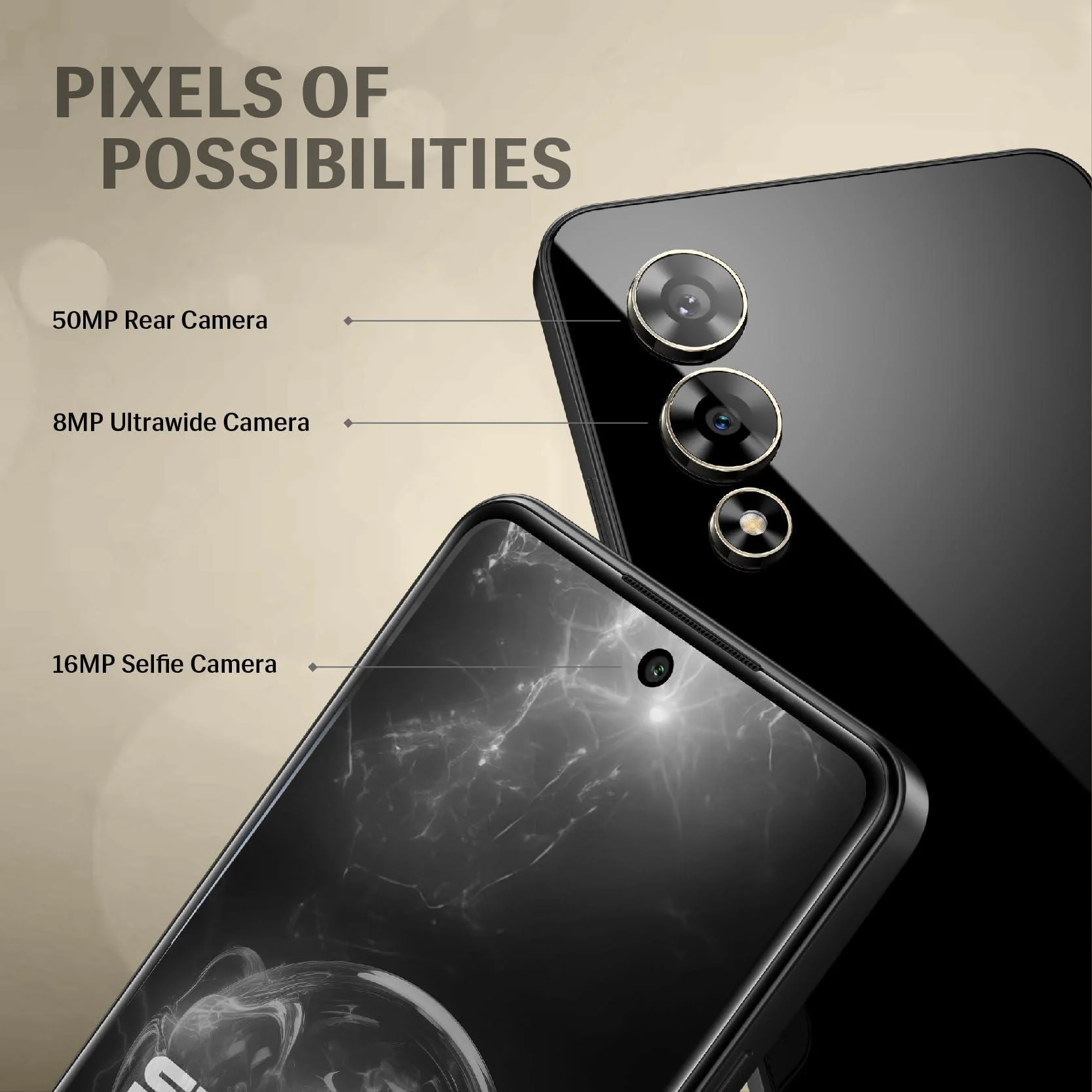 Lava Storm 5G (Thunder Black, 8GB RAM, 128GB ROM), Premium Glass Back Design, MediaTek Dimensity 6080 Processor, 50MP+8MP Refurbished - Image 6