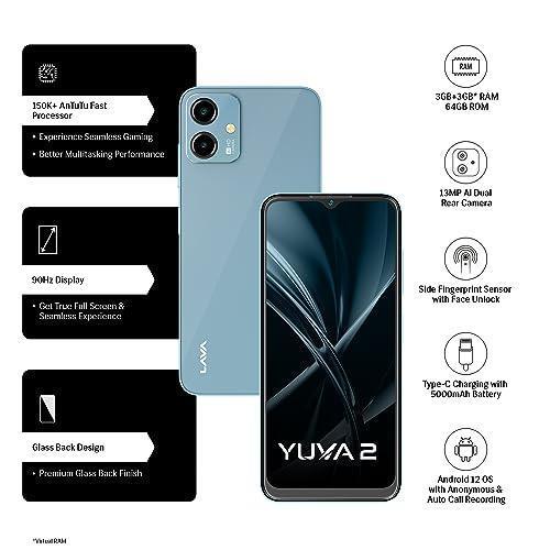 Lava Yuva 2 (3 GB RAM, UFS 2.2 64GB Storage) - Glass Blue|Unisoc T606 Octa Core Processor Refurbished - Image 5
