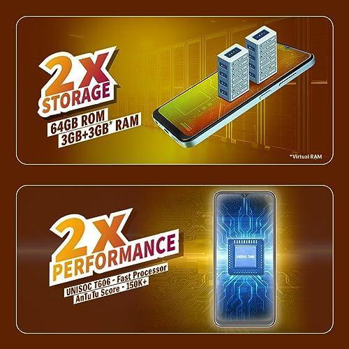 Lava Yuva 2 (3 GB RAM, UFS 2.2 64GB Storage) - Glass Blue|Unisoc T606 Octa Core Processor Refurbished - Image 6