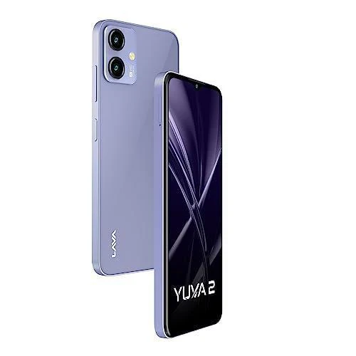 Lava Yuva 2 (3 GB RAM, UFS 2.2 64GB Storage) - Glass Lavender|Unisoc T606 Octa Core processor| 90 Hz Refresh Rate|Side FingerPrint Sensor|13MP Dual AI Camera| 5000 mAh Battery| Upto 6GB Expandable RAM - Image 2