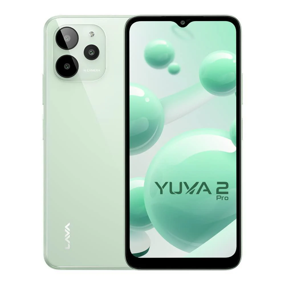Lava Yuva 2 Pro (Glass Green, 4GB RAM, 64GB Storage)| 2.3 Ghz Octa Core Helio G37 Refurbished