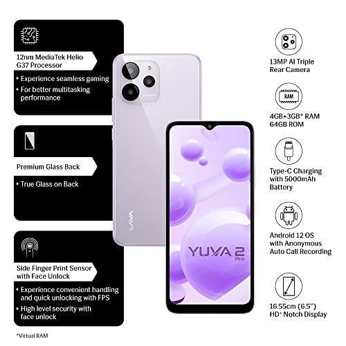 Lava Yuva 2 Pro (Glass Lavender, 4GB RAM, 64GB Storage)| 2.3 Ghz Octa Core Helio G37 Preowned - Image 6