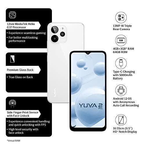 Lava Yuva 2 Pro (Glass White, 4GB RAM, 64GB Storage) Refurbished - Image 9
