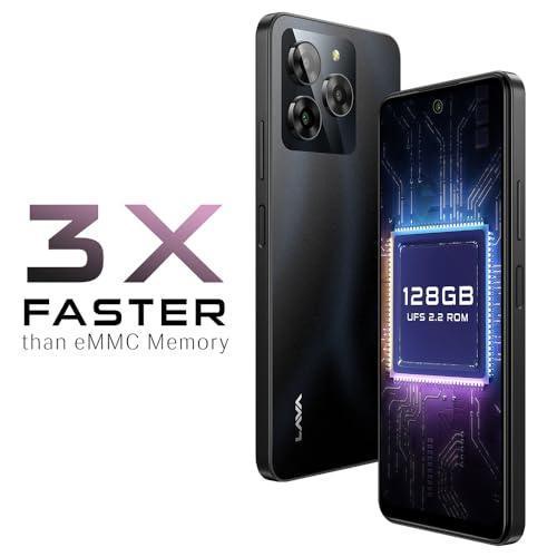 Lava Yuva 3 (Eclipse Black,4+4*GB RAM,UFS 2.2 128GB Storage)|Premium Glossy Back|Octacore Processor|18W Fast Charging|90Hz Punch Hole Display|13MP AI Triple Camera|Side Fingerprint Sensor - Image 6