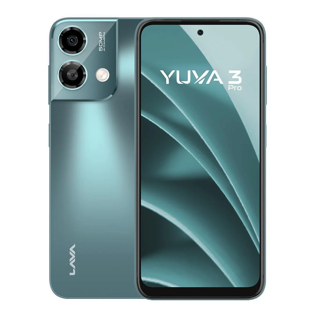 Lava Yuva3 Pro (Forest Viridian, 8GB RAM, UFS 2.2 128GB Storage) |AG Glass Back Preowned