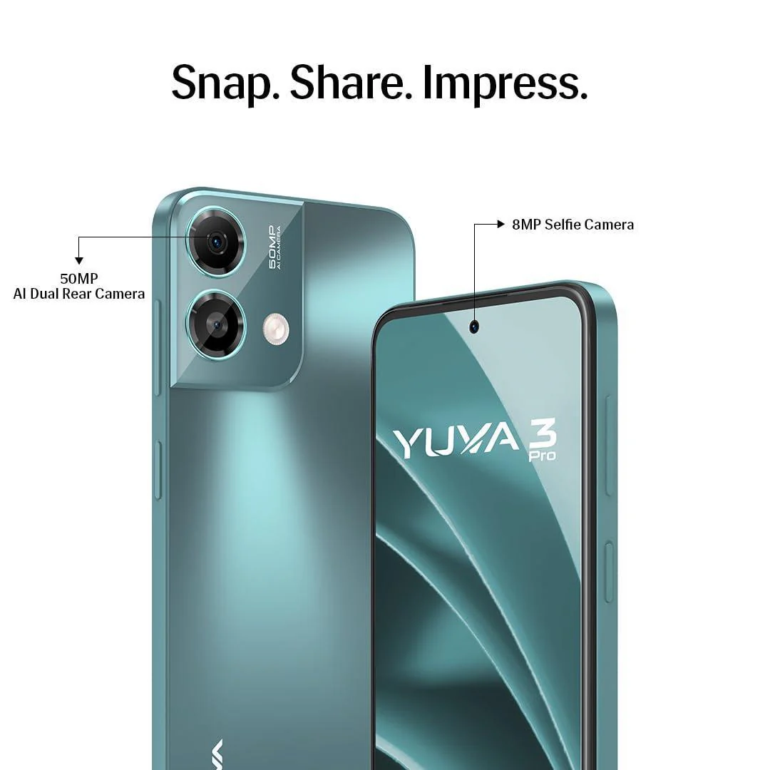 Lava Yuva3 Pro (Forest Viridian, 8GB RAM, UFS 2.2 128GB Storage) |AG Glass Back Preowned - Image 5