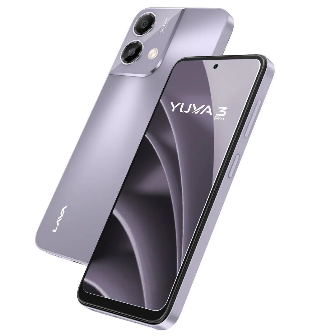 Lava Yuva3 Pro (Meadow Purple, 8GB RAM, UFS 2.2 128GB Storage) |AG Glass Back|T616 Octacore Processor|18W Fast Charging|6.5 inch 90Hz Punch Hole Display|50MP AI Dual Camera|Upto 16GB Expandable RAM - Image 2