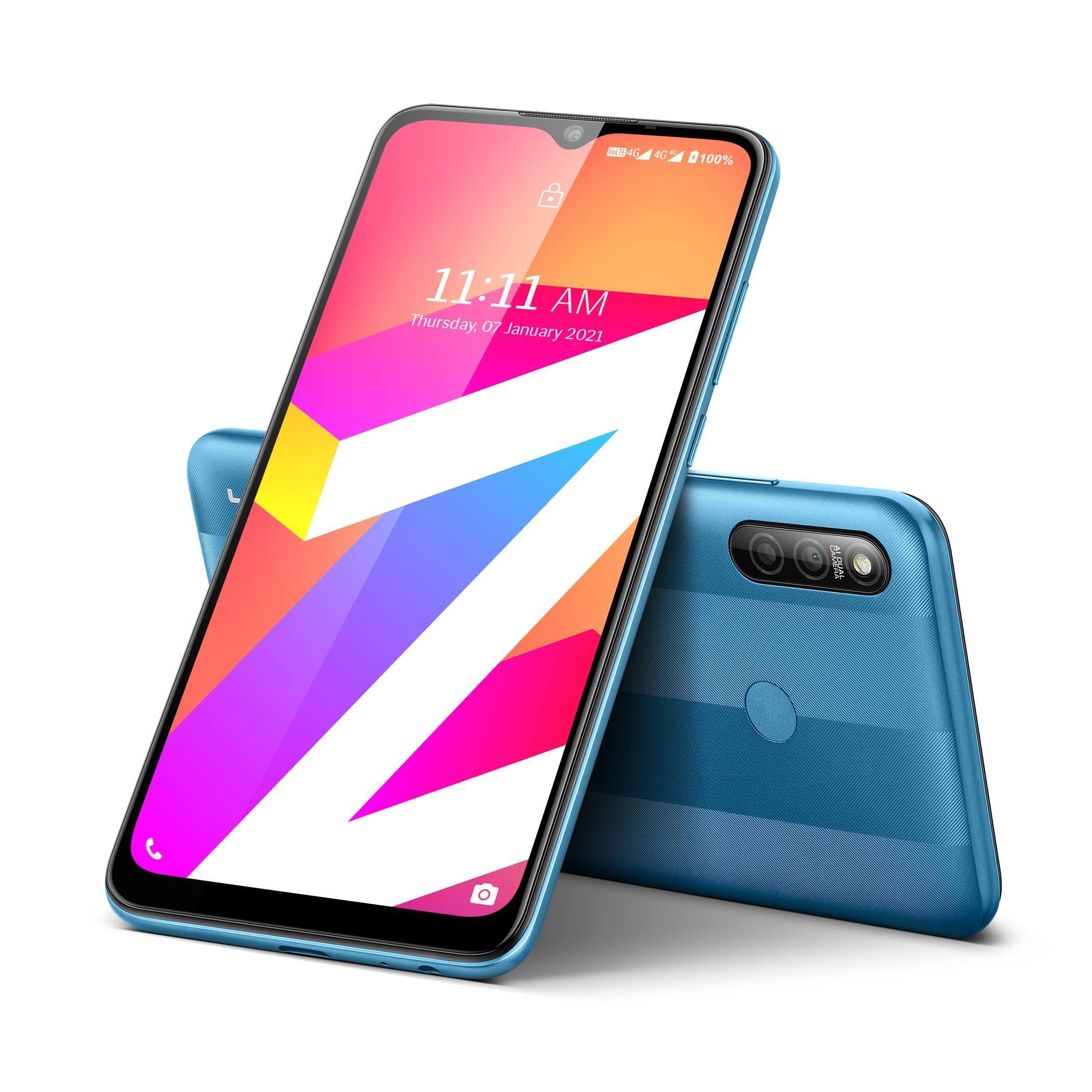 Lava Z3 Striped Cyan(3GB RAM, 32GB Storage) - Image 3