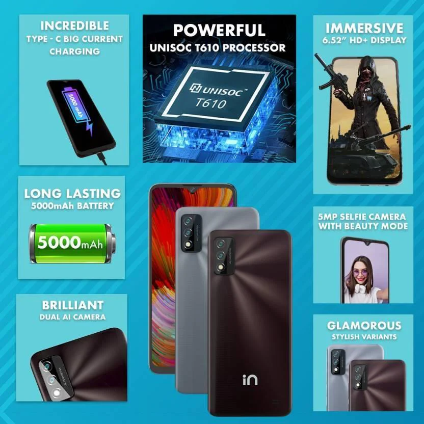 Micromax IN 2C (Silver, 32 GB) (3 GB RAM) Refurbished - Image 2