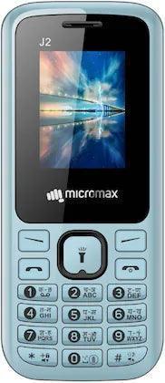 Micromax J2, Dual SIM, Light Blue, Feature Phone Refurbished