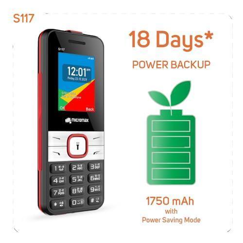 Micromax S117, Dual Sim Keypad with Long Lasting Battery Refurbished - Image 4