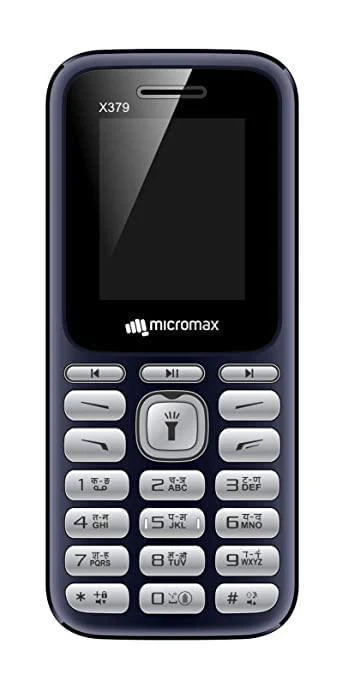 Micromax X379 (Blue) 1000mAh Battery 21 Regional Languages Read & Write Refurbished - Image 2