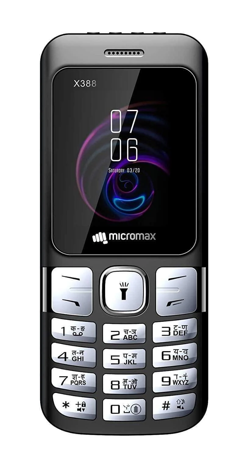Micromax X388 Black Refurbished - Image 2