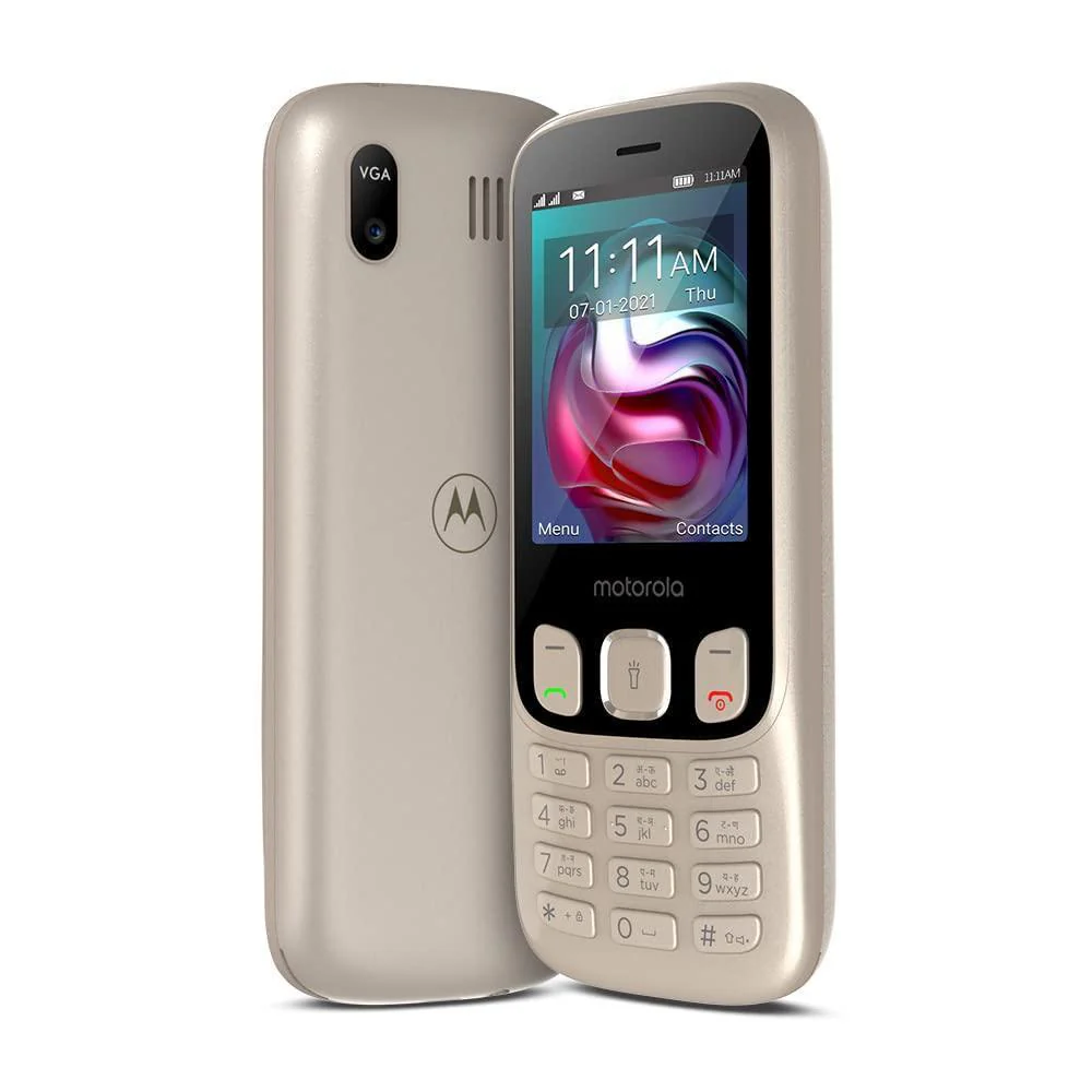Motorola a70 keypad Mobile Dual Sim with Expandable Memory Upto 32GB,Camera, 2.4 inch Screen with 1750 mAh Battery, Rose Gold - Image 3