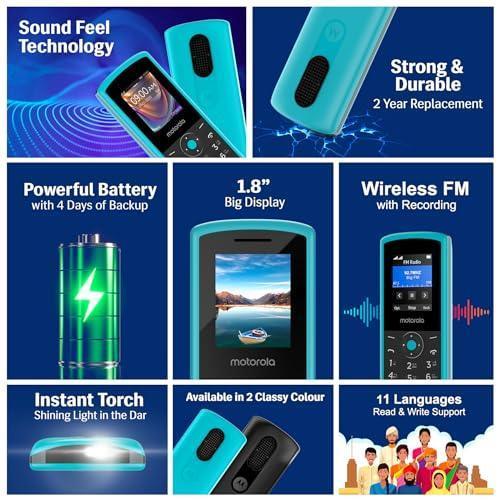 Motorola All-New A10 Dual Sim keypad Phone with Long Lasting Battery & Dedicated Receiver Refurbished - Image 7
