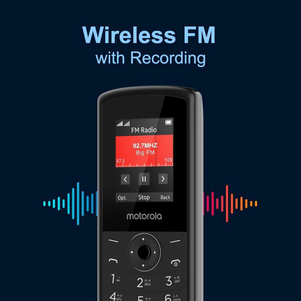 Motorola All-New A10 Dual Sim keypad Phone with Voice Feature Refurbished - Image 3