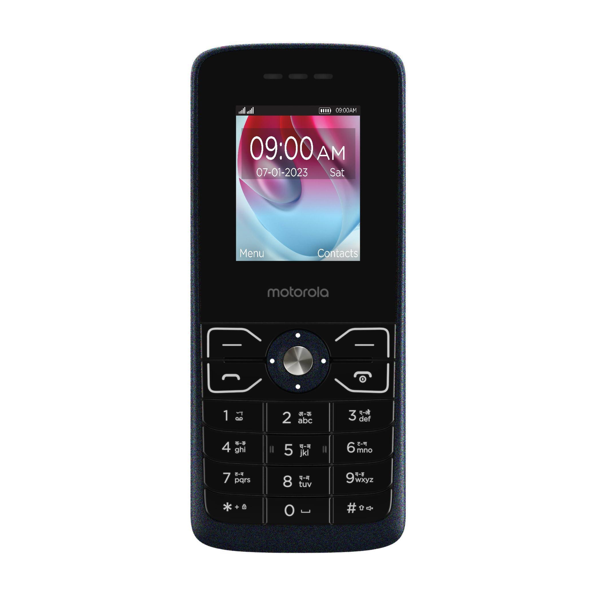 Motorola All-New A50 - Dual Sim Keypad Phone with Long Lasting Battery, Expandable Memory Upto 32GB, Rear Camera, 1750 mAh Big Battery, 6 Indian Languages Input Support (Dark Blue) - Image 5