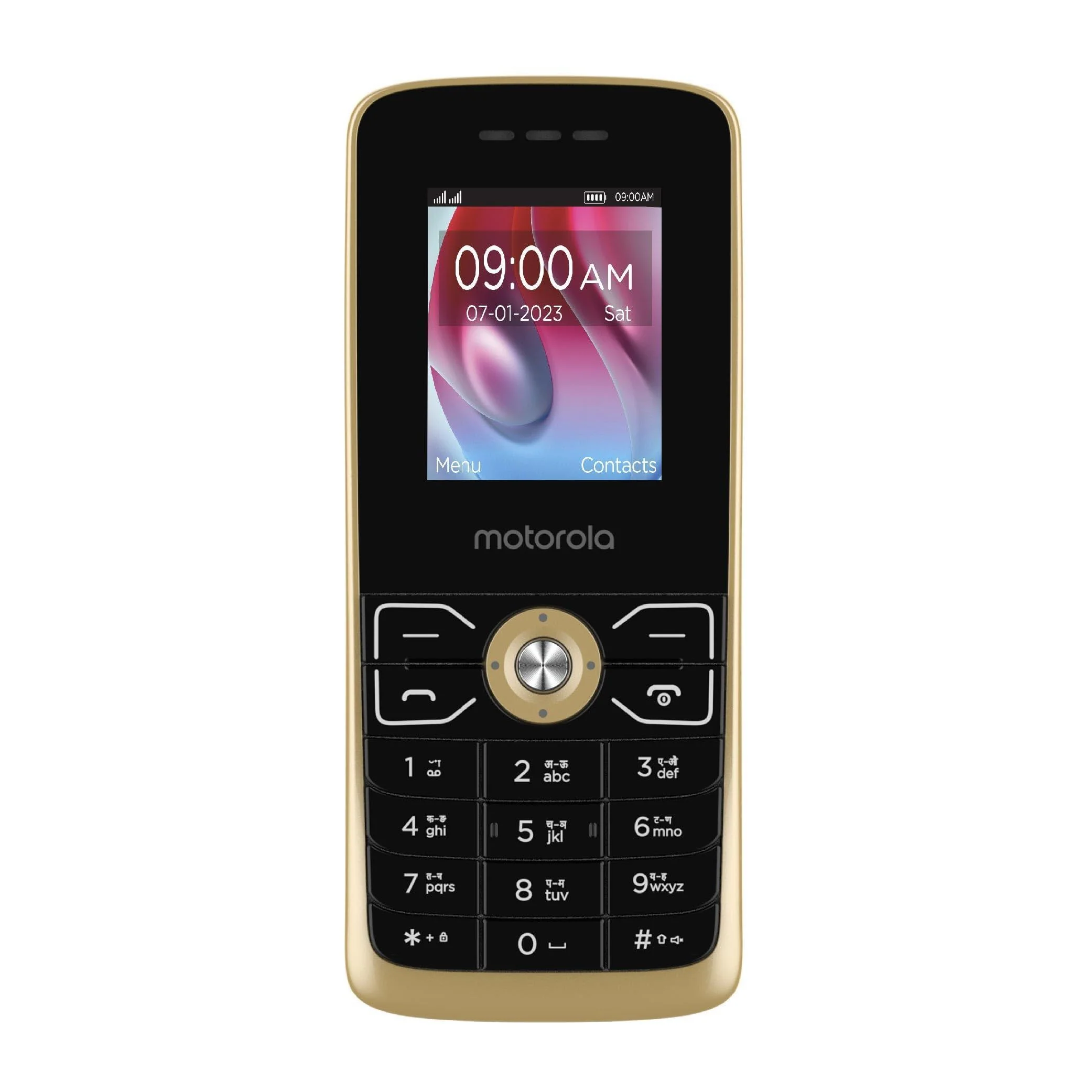 Motorola All-New A50 - Dual Sim Keypad Phone with Long Lasting Battery, Expandable Memory Upto 32GB, Rear Camera, 1750 mAh Big Battery, 6 Indian Languages Input Support (Gold) - Image 5