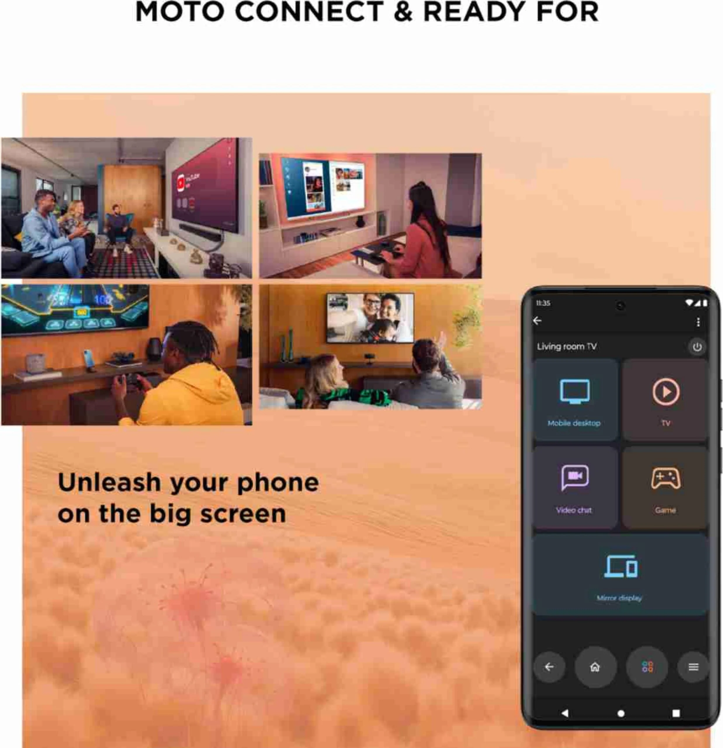 Motorola Edge 40 Neo 5G (Peach Fuzz, 12GB RAM, 256GB Storage) Refurbished - Image 4