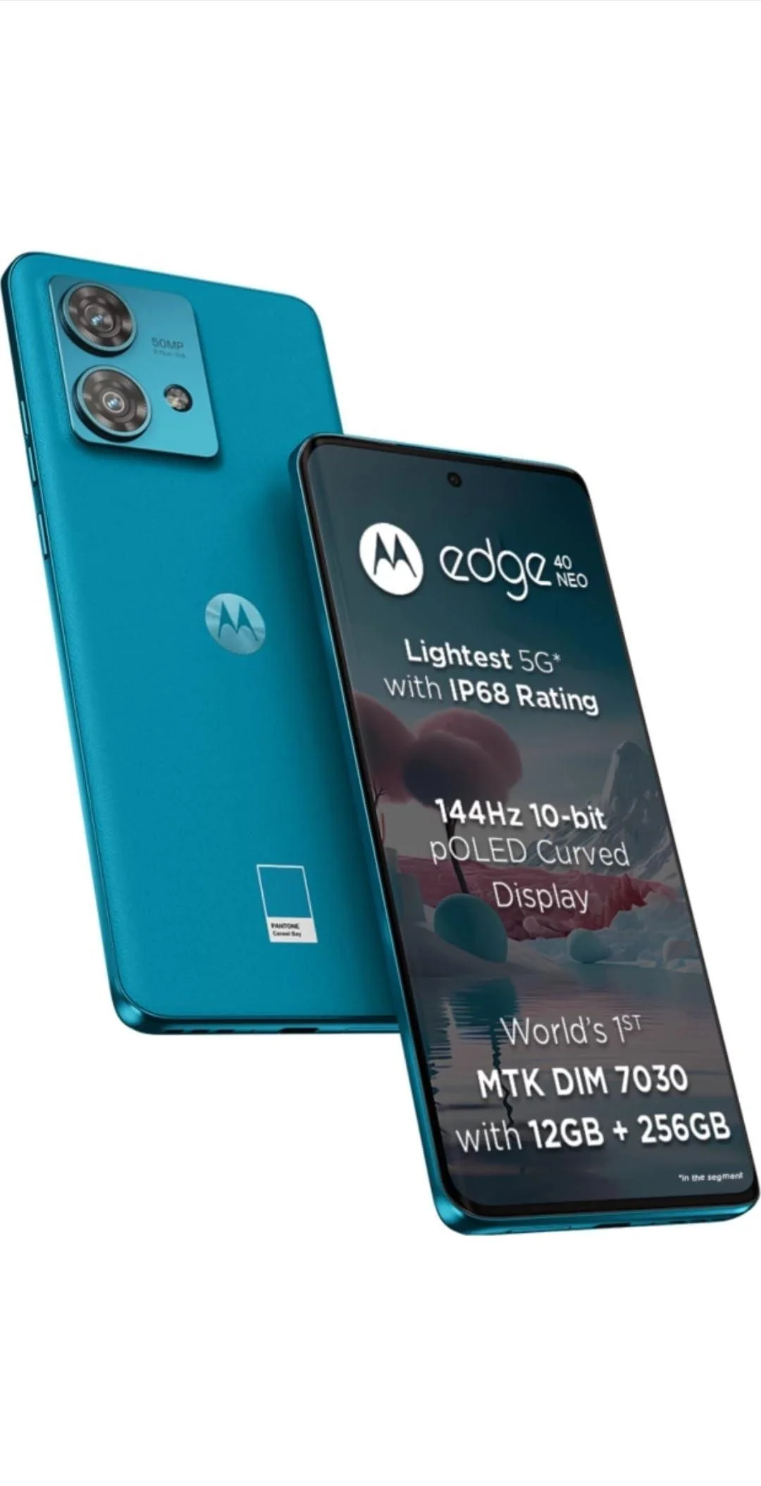 Motorola Edge 40 Neo (Caneel Bay, 256 GB) (12 GB RAM) Preowned