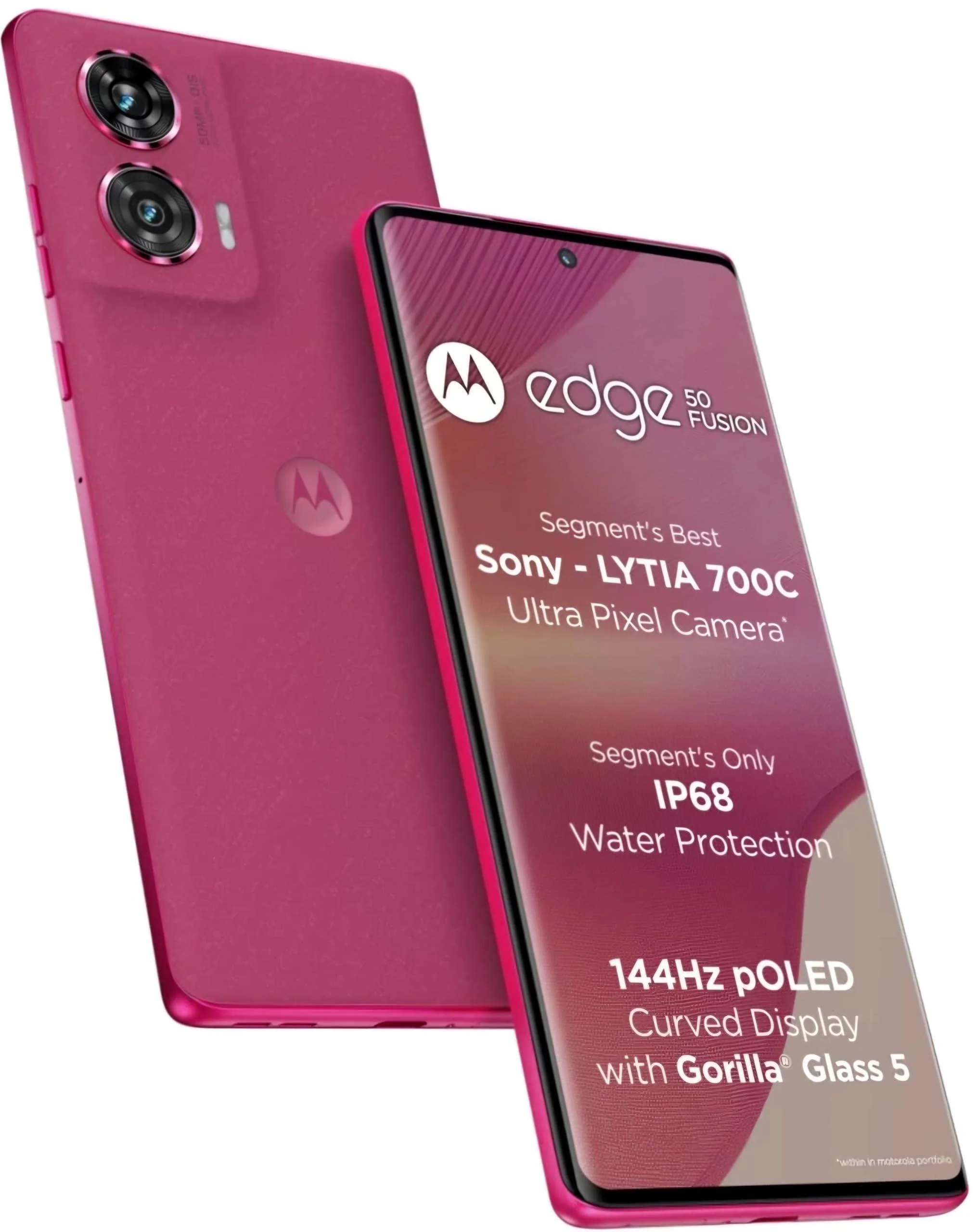 Motorola Edge 50 Fusion 5G (Hot Pink, 12GB RAM, 256GB Storage) Refurbished