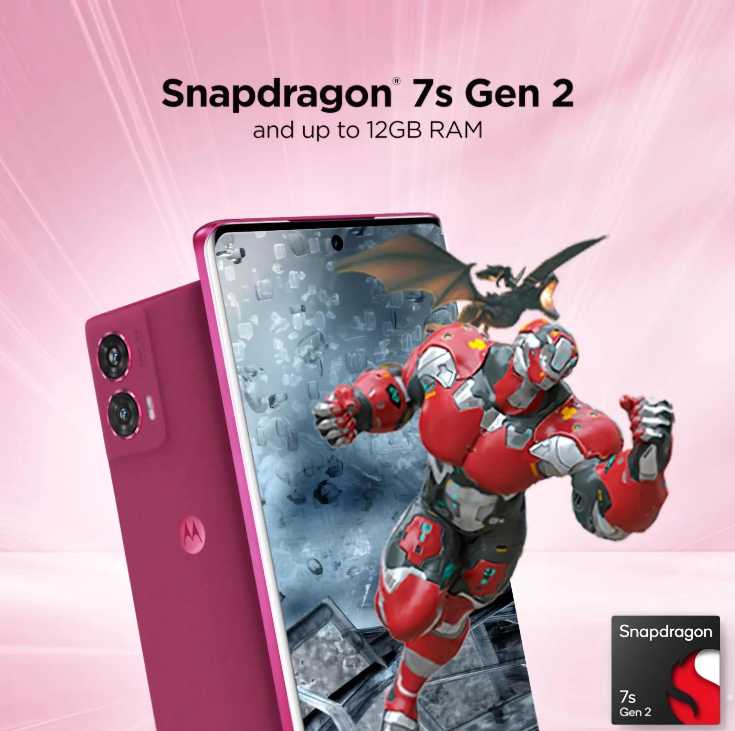 Motorola Edge 50 Fusion 5G (Hot Pink, 12GB RAM, 256GB Storage) Refurbished - Image 2