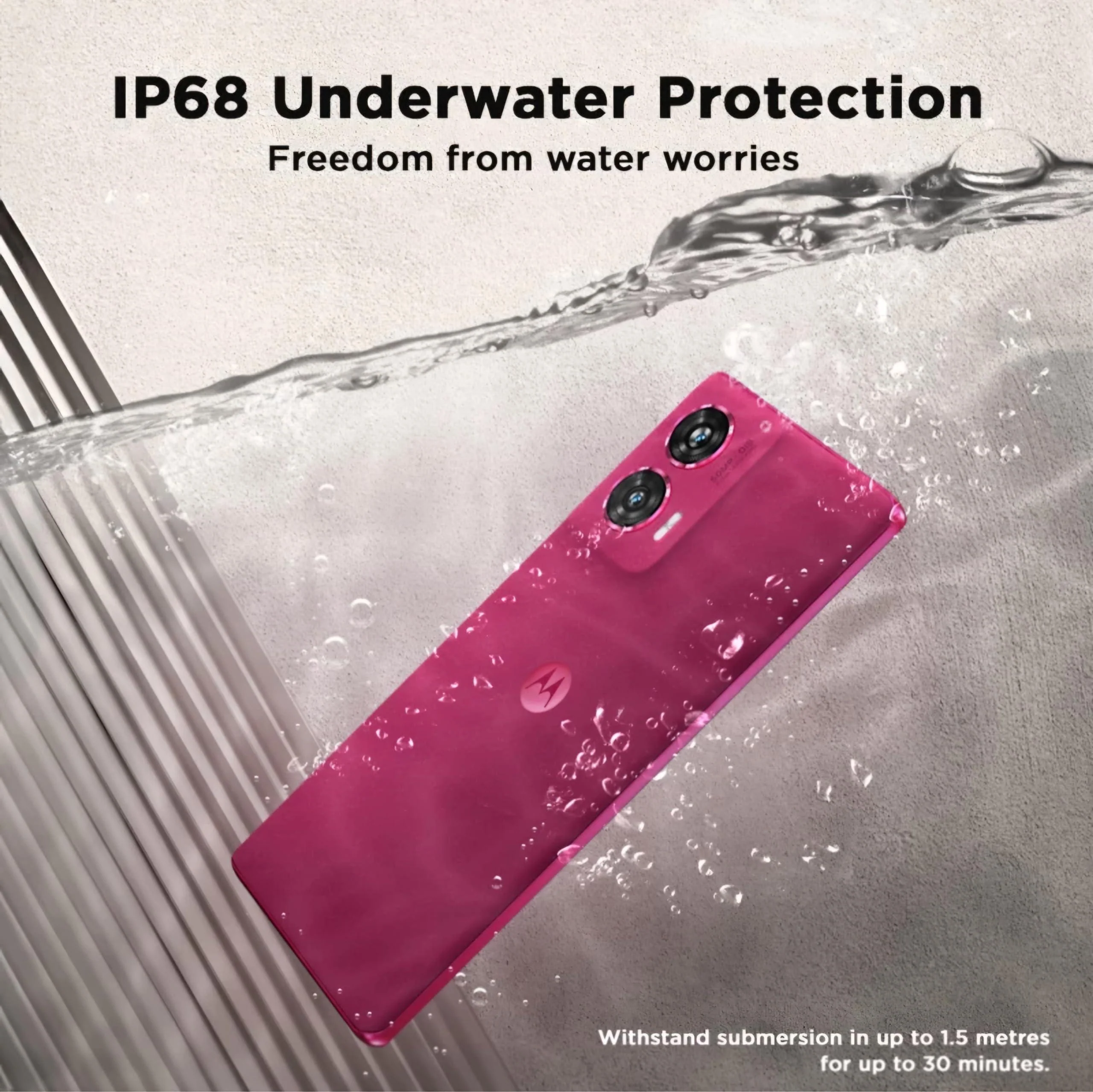 Motorola Edge 50 Fusion 5G (Hot Pink, 12GB RAM, 256GB Storage) Refurbished - Image 3