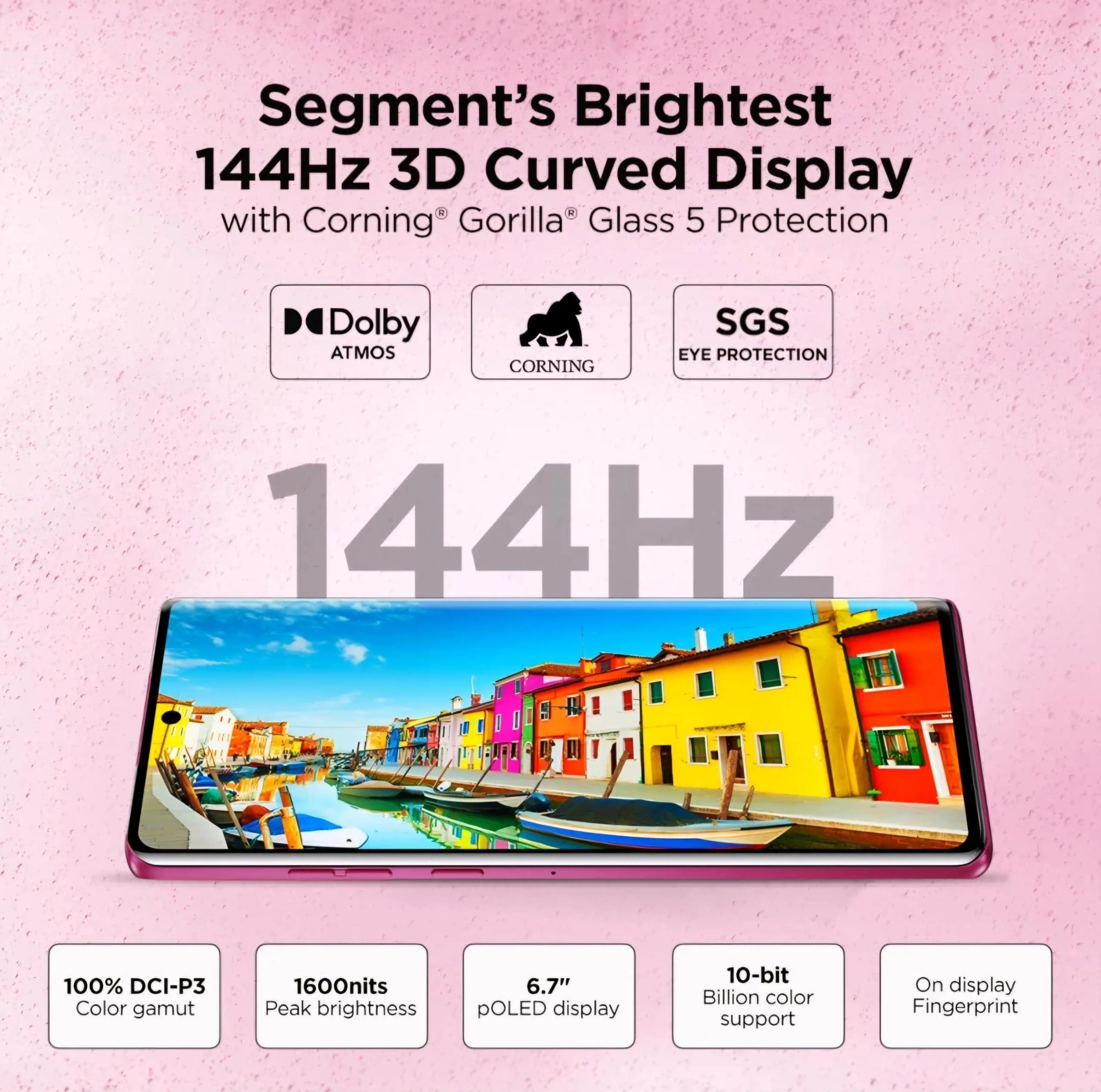 Motorola Edge 50 Fusion 5G (Hot Pink, 12GB RAM, 256GB Storage) Refurbished - Image 4