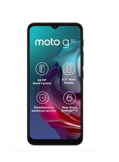 MOTOROLA G30 (Dark Pearl, 4GB RAM, 64GB Storage) Used