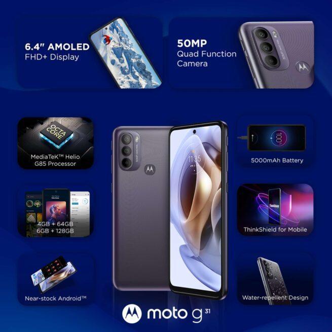MOTOROLA G31 (Meteorite Grey, 64 GB) (4 GB RAM) Preowned - Image 3