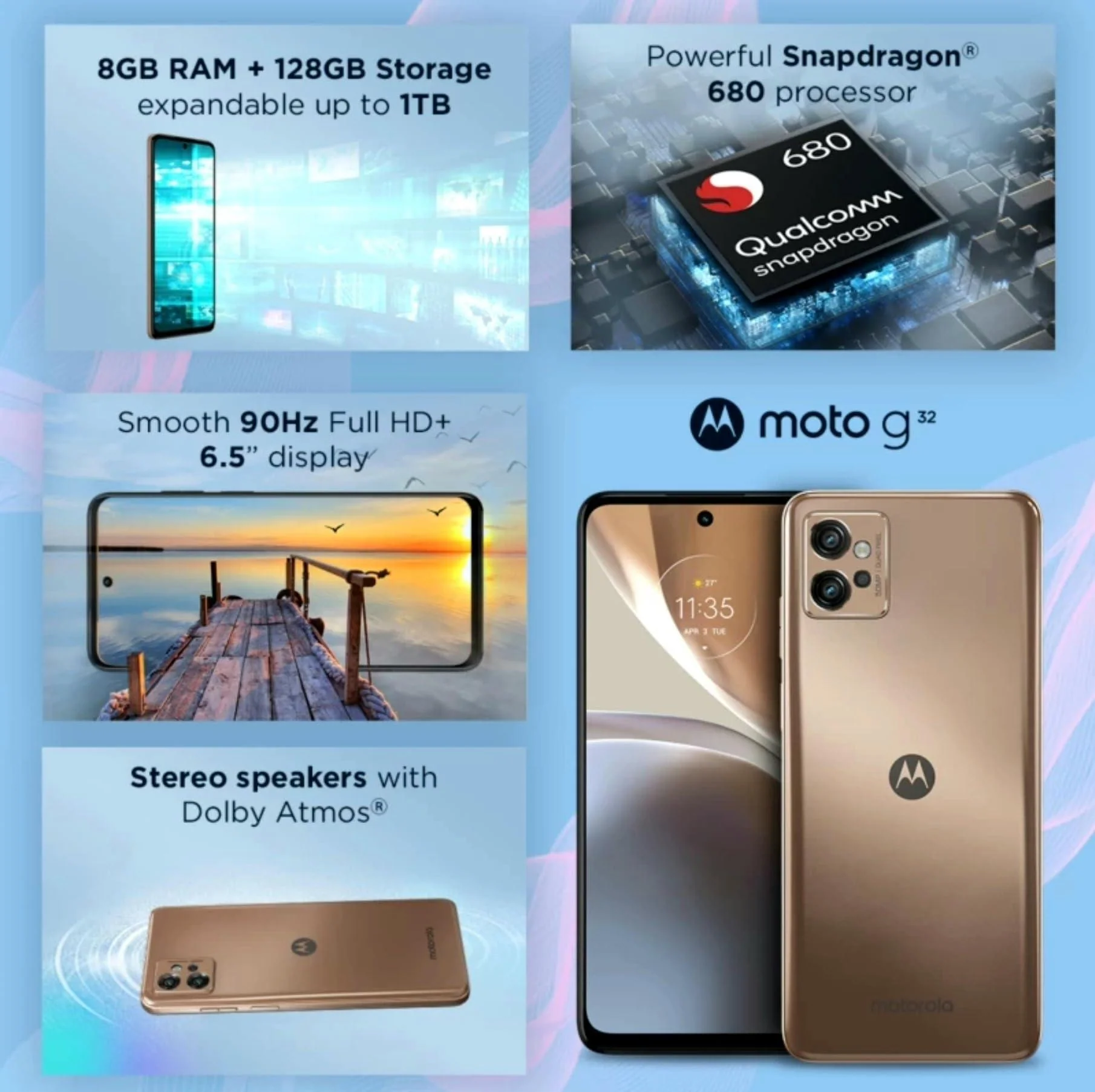 Motorola G32 (Rose Gold, 8GB RAM, 128GB Storage) - Image 7