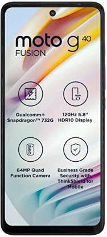 Motorola G40 Fusion (4GB, 64GB) Graphite - Renewed