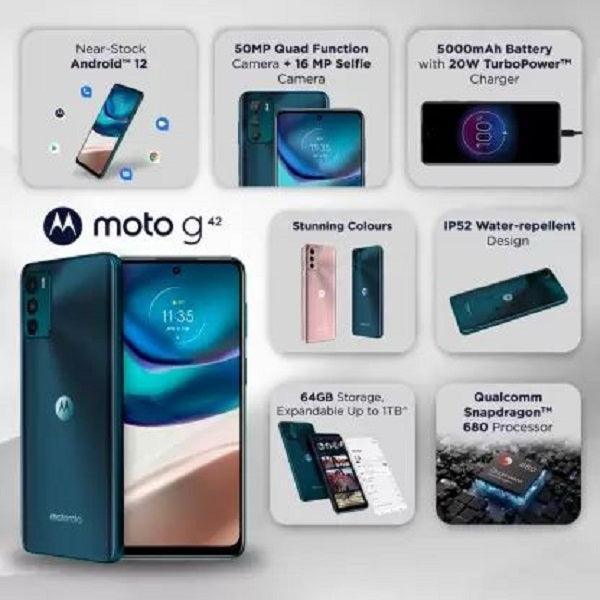 Motorola g42 4GB 64GB Atlantic Green smart-phones ( 4 GB 64 GB ) Refurbished - Image 7