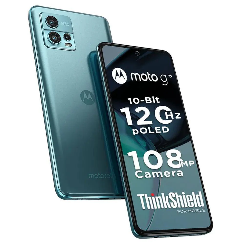 Motorola G72, 128 GB, 6 GB RAM, Polar Blue, Used Mobile Phone