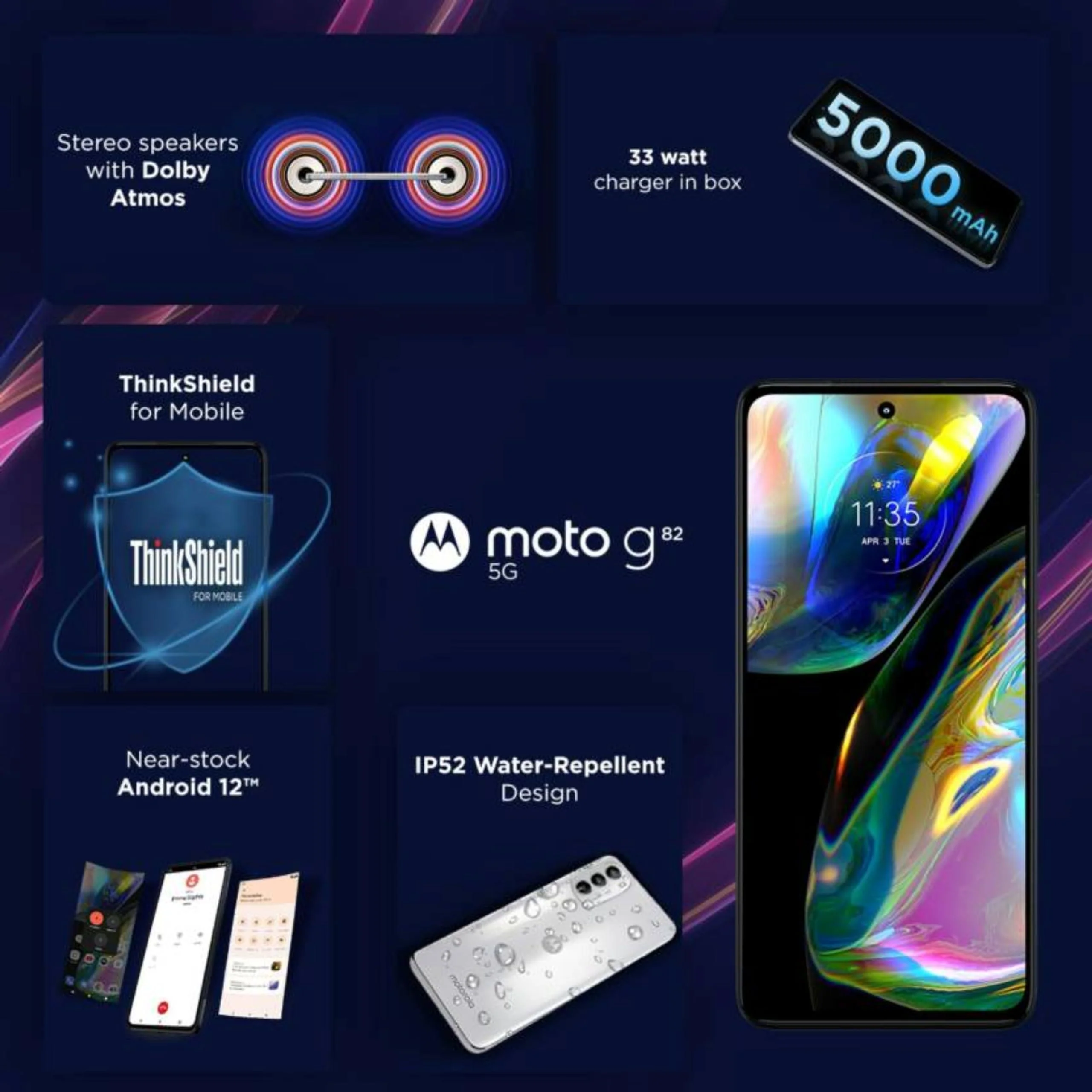 Motorola G82 5G (White Lily, 8GB RAM, 128GB Storage) Refurbished - Image 5