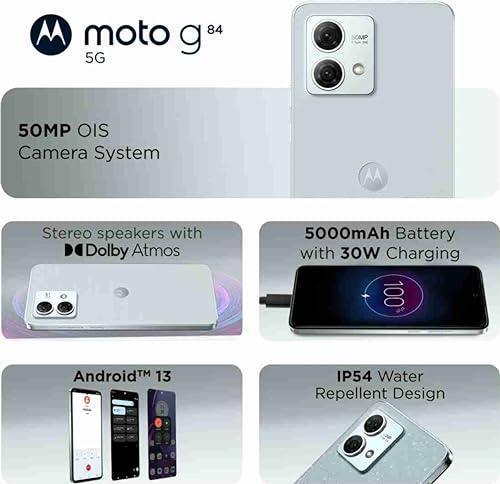 Motorola G84 5G (Marshmallow Blue, 12GB RAM, 256GB Storage) Refurbished - Image 6