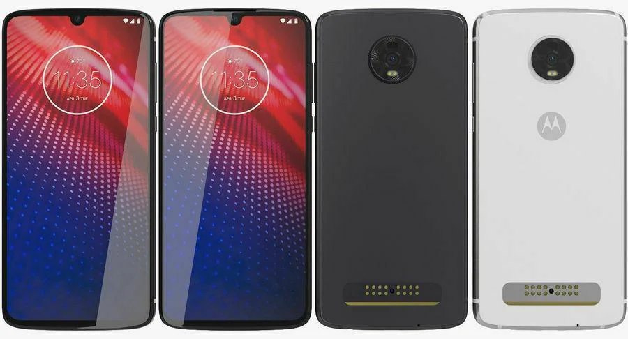 Motorola Moto Z4 128GB Gray White Smartphone - Refurbished