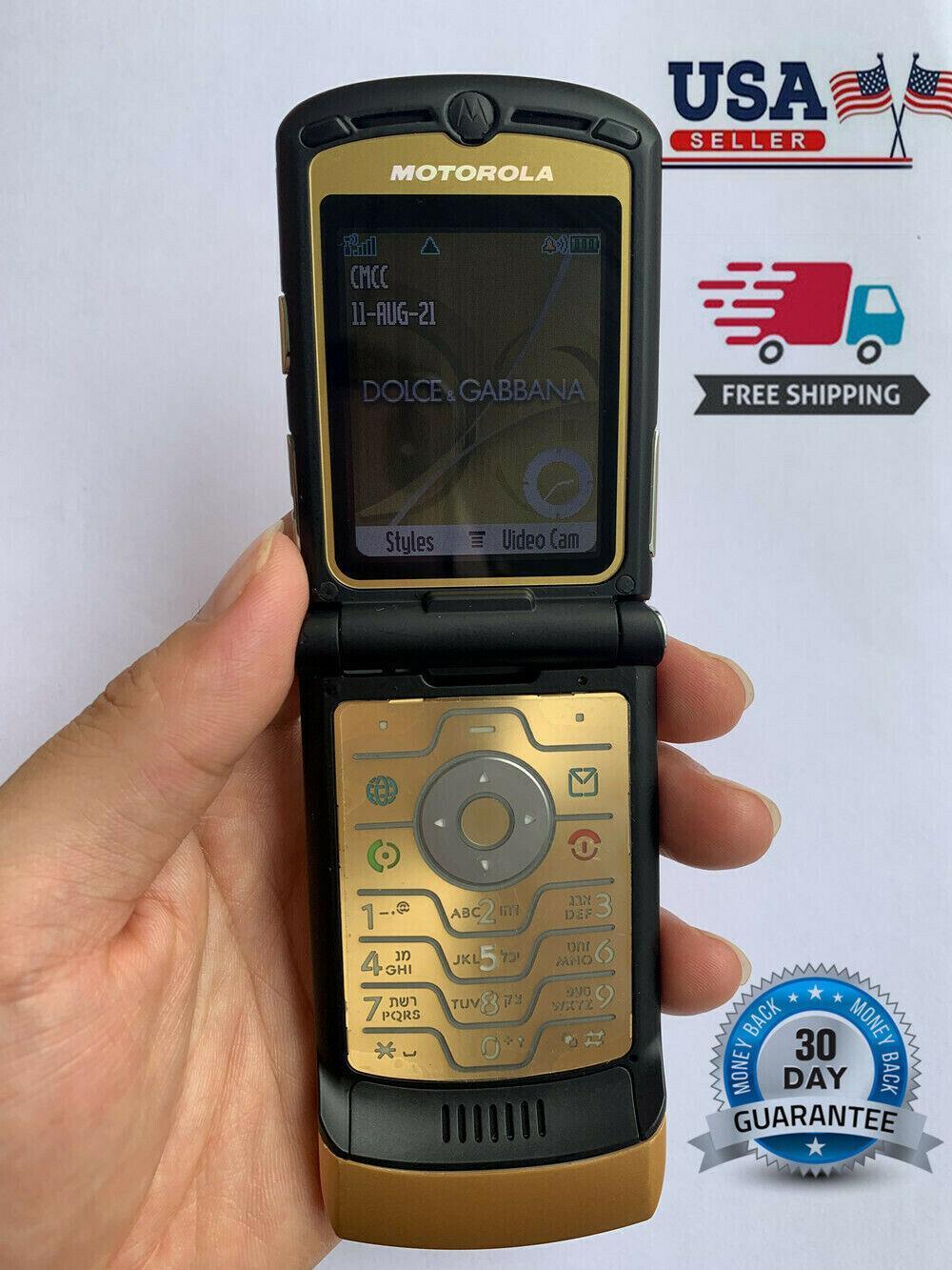 Motorola RAZR V3i Dolce Gabbana Gold GSM Flip Refurbished